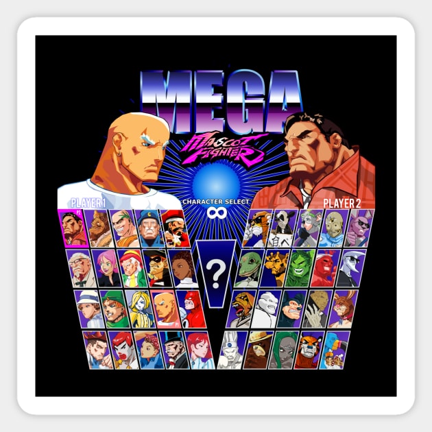 Mega Mascot Fighter Sticker by TGprophetdesigns